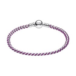 PULSERA CADENA CAJA CORDÓN MORADO
