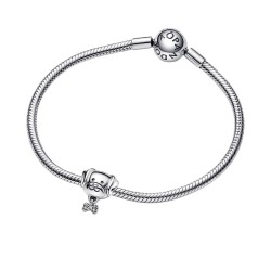 CHARM PLATA PANDORA PERRO CON CIRCONITA