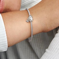 CHARM PLATA PANDORA PERRO CON CIRCONITA
