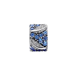 CHARM DE CLIP PLUMA CURVADA Y PAVÉ