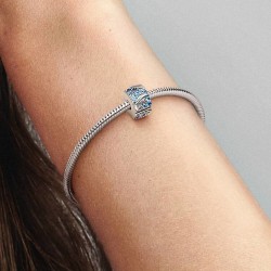CHARM DE CLIP PLUMA CURVADA Y PAVÉ