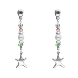 PENDIENTES LARGOS CON ESTRELLA DE MAR