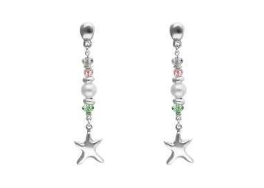 PENDIENTES LARGOS CON ESTRELLA DE MAR