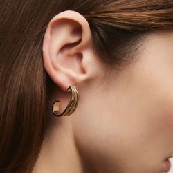 PENDIENTES DE ARO MAXI TEXTURAS MAR