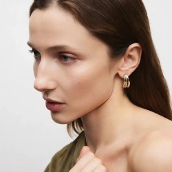 PENDIENTES DE ARO MAXI TEXTURAS MAR