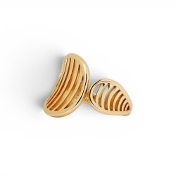 ANILLO ANCHO NEREIDA CHAPADO ORO