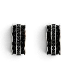PENDIENTES SPIRIT CON ESPINELAS NEGRAS