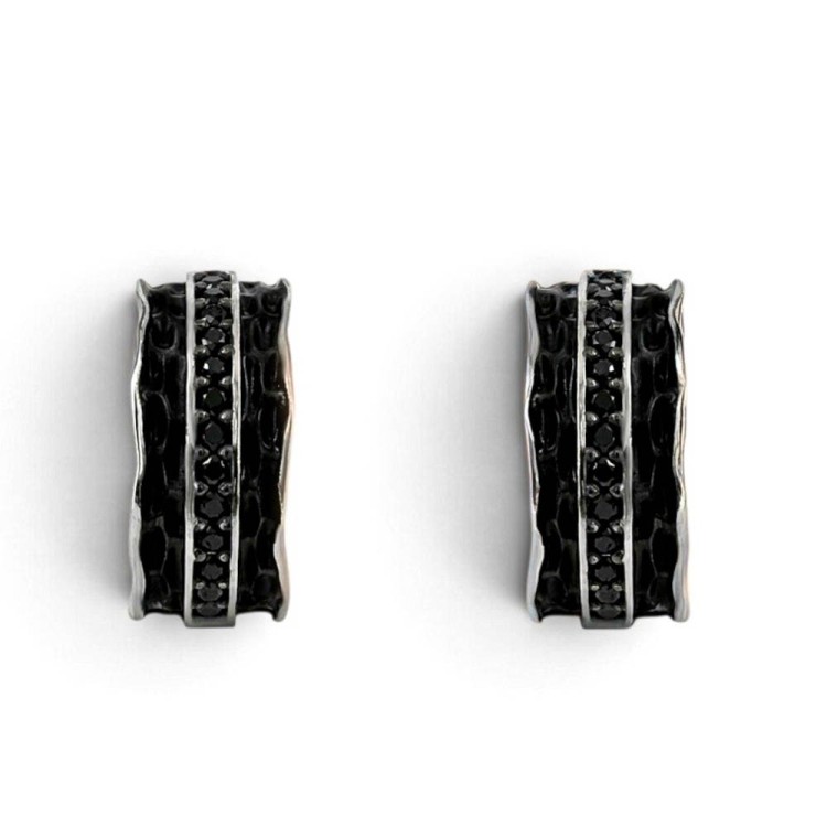 PENDIENTES SPIRIT CON ESPINELAS NEGRAS