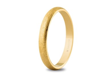 ALIANZA BODA DE ORO HIELO 3 MM