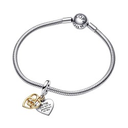 CHARM PANDORA CORAZÓN Y GRABADO MAMÁ
