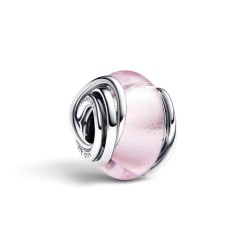 CHARM DE CRISTAL DE MURANO ROSA ENVUELTO