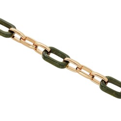 PULSERA ESLABONES GARDEN RESINA VERDE
