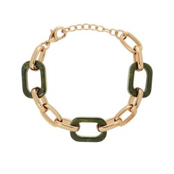 PULSERA ESLABONES GARDEN RESINA VERDE
