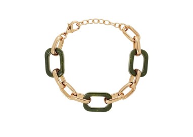 PULSERA ESLABONES GARDEN RESINA VERDE
