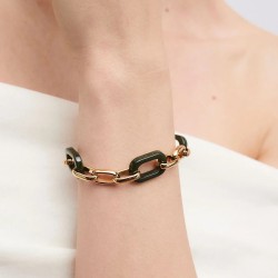 PULSERA ESLABONES GARDEN RESINA VERDE