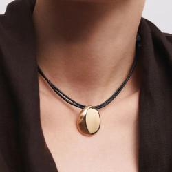Colgante Oval Volumen Toffee Texturas