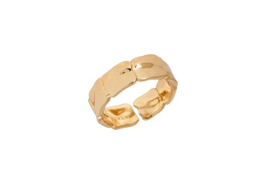 ANILLO LISO REFLEXES CHAPADO ORO 18KL