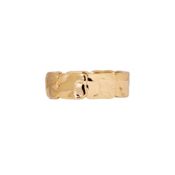ANILLO LISO REFLEXES CHAPADO ORO 18KL