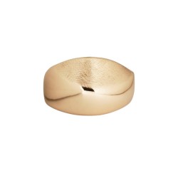 ANILLO ANCHO TOFFEE CHAPADO ORO 18KL