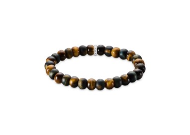 PULSERA CON CUENTAS DE OJO DE TIGRE 9MM