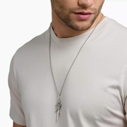 Colgante Espada con Serpiente Mística en Plata