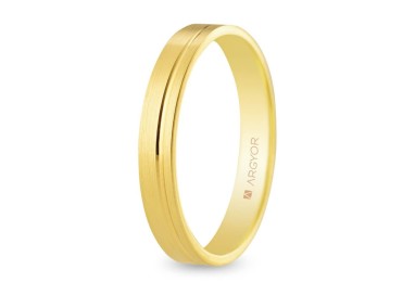 ALIANZA DE BODA ORO PLANA 3,5 MM