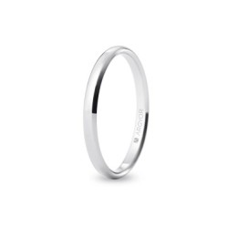 ALIANZA ORO BLANCO CONFORT 2,5 MM