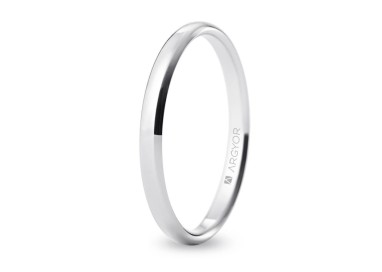 ALIANZA ORO BLANCO CONFORT 2,5 MM