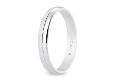 ALIANZA DE BODA ORO BLANCO 3,5 MM