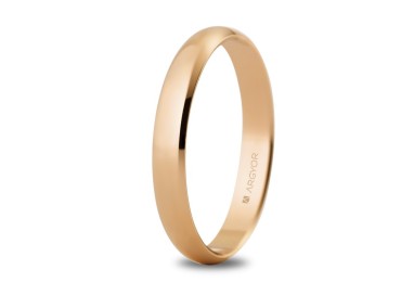 ALIANZA CLÁSICA DE ORO ROSA 3 MM