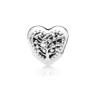 Charm en plata de ley Corazones Florecientes