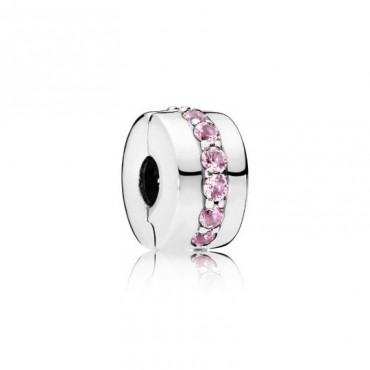 Charm de Clip Filas Brillantes Rosa